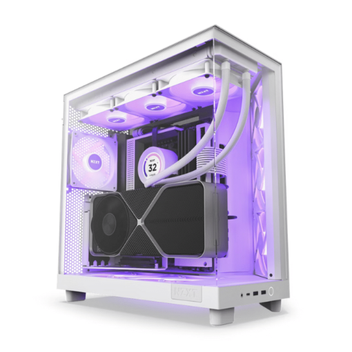 NZXT H6 Flow RGB Compact Dual Chamber White Case