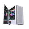 WJCOOLMAN STAR LIGHT White Gaming Case + 3 Fans