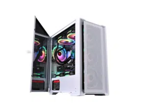WJCOOLMAN STAR LIGHT White Gaming Case + 3 Fans