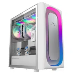 ALSEYE Ai-Pro White ARGB Mid-Tower E-ATX PC Gaming Case