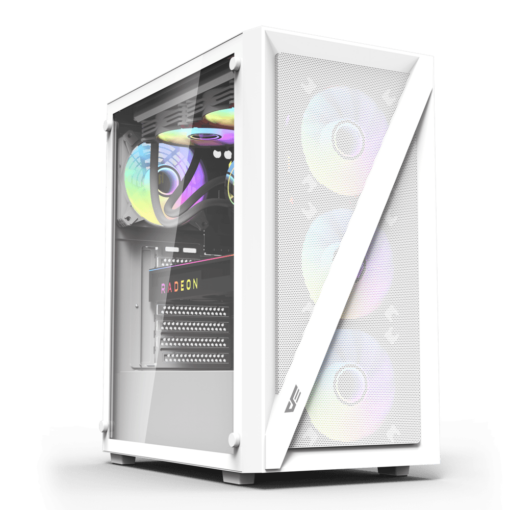 DarkFlash DK260 Air ATX PC Case - White