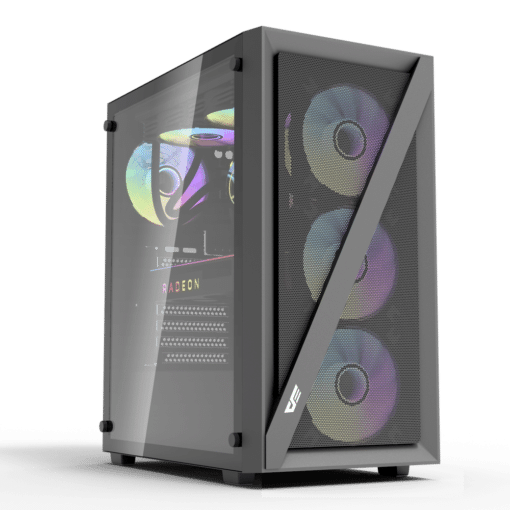 DarkFlash DK260 Air ATX PC Case Black