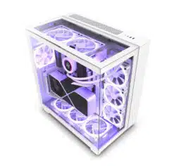 Alternative view of NZXT H9 Elite ATX White Mid Tower RGB Gaming Case