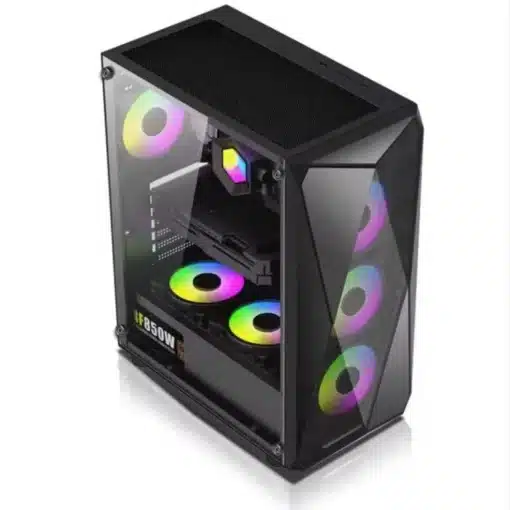 WJCOOLMAN QForce with 3 RGB Fans Gaming Case