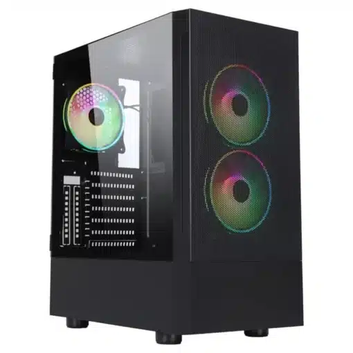 Hestart AX260 M-ATX Tower Case 3 RGB Fans