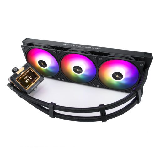 Thermalright FROZEN WARFRAME 360 ARGB 360mm CPU Liquid Cooler “With 2.4 inch LCD screen” (Black)