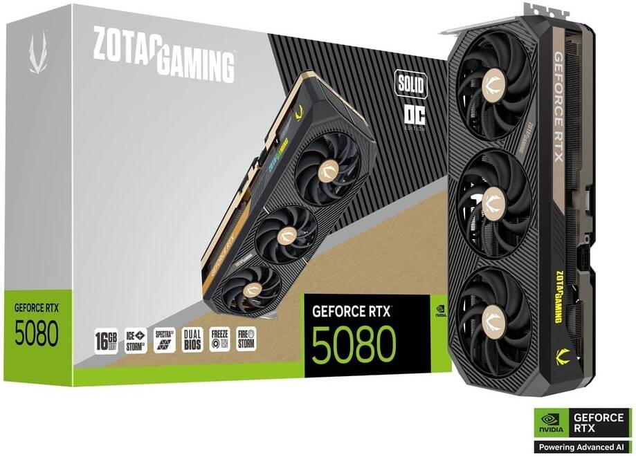 ZOTAC GAMING GEFORCE RTX 5080 SOLID OC