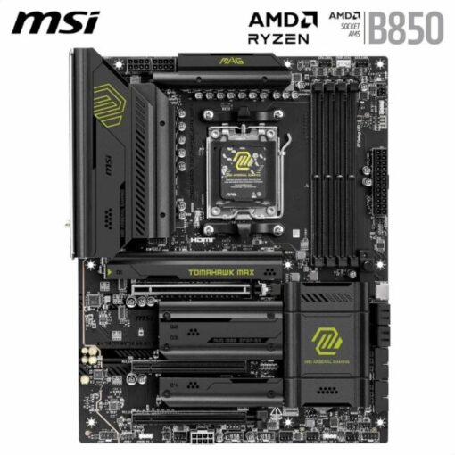 MSI MAG B850 TOMAHAWK MAX WIFI Motherboard AM5 Motherboard, ATX, DDR5