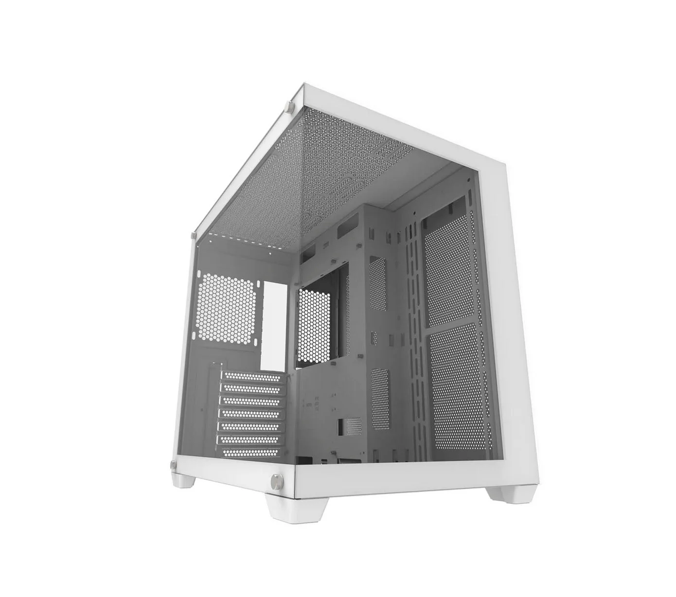 Darkflash C285P Mid-Tower Case (No Fans) Aigo Edition white