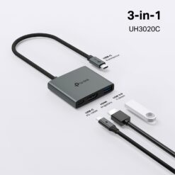 Alternative view of TP-Link UH3020C USB Type-C 3-in-1 Hub