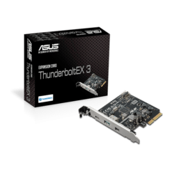 ASUS Thunderboltex 4 with Intel Thunderbolt JHL 8540 Controller, 2 USB Type-C Ports, Up To 40Gb/s Bi-Directional Bandwidth, Displayport 1.4 with 8K Support, 100W Quick Charge, Black
