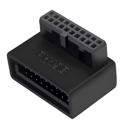 Computer Motherboard Header Adapter Connector USB 3.0 19Pin / 20Pin 90 Degree Desktop Converter