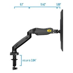 Alternative view of NB F80 Flexi Mount Single Monitor Arm Desk