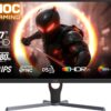 AOC 27G11E Gaming Monitor 27-inch Full HD 1920x1080, HDR10, IPS Panel Type, 180Hz Refresh Rate, 0.5ms