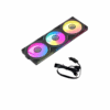 UPSIREN WF-2 Chassis Fan 12CM 3pin ARGB BlackPack of 3 (Reverse)