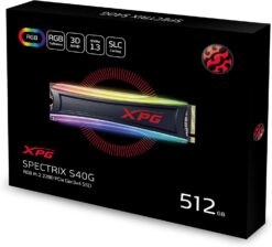XPG SPECTRIX S40G RGB 512GB PCIe Gen3x4 M.2 2280 Solid State Drive