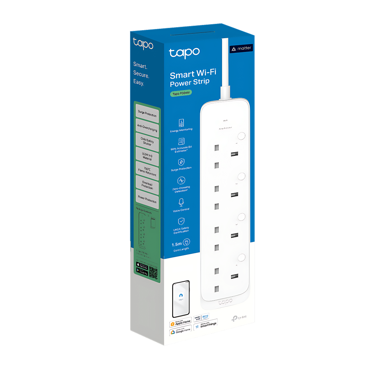 Tapo P304M Smart Wi-Fi Power Strip 1.5M