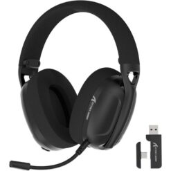 Attack Shark L80 Wireless Gaming Headset, 5.1 Channel Hi-Fi - Black